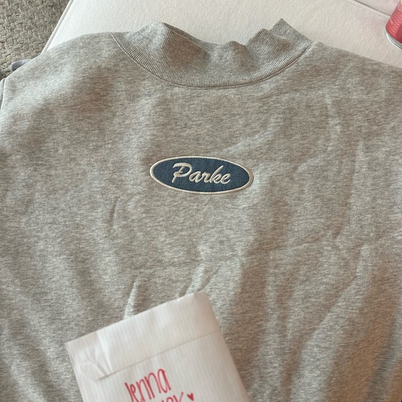 Parke Jackets & Blazers - Parke Logo Gray Crewneck Sweatshirt